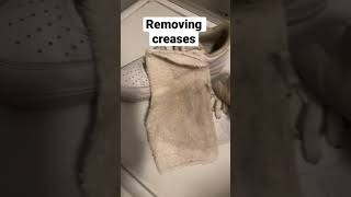 How to remove creases from leather shoes [upl. by Llenol]