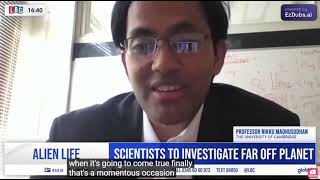 Entrevista con el astrofísico Dr Nikku Madhusudhan sobre biomarcadores en el exoplaneta K218b [upl. by Ansev193]