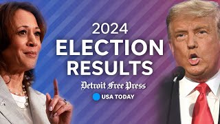 Live Michigan election results 2024 election updates of Harris vs Trump presidential race [upl. by Adamski]