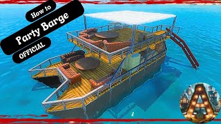 EPIC Party boat with WORKING slide ark basebuilding gaming [upl. by Ulita]