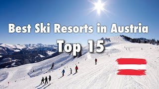 Top 15 Best Ski Resorts In Austria 2022 [upl. by Nylhsoj]