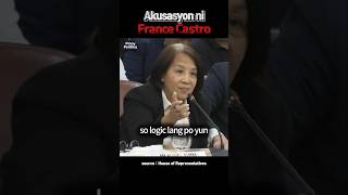 AKUSASYON NI FRANCE CASTRO QuadCom Duterte [upl. by Marchese]