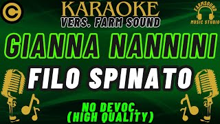 Gianna Nannini  Filo Spinato  Karaoke VERS FarM SounD  NO DEVOC “HIGH QUALITY” [upl. by Ryder188]