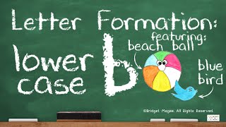 How to Write the Alphabet Letter Formation Lower Case b [upl. by Stover]