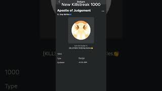 New Killstreak 1000 in slap battle [upl. by Clellan]