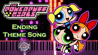 Powerpuff Girls Ending Theme Song Piano Cover And Tutorial  Power Puff Girls Theme Song Piano [upl. by Germayne488]