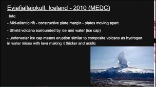 A2 Geography Tectonics Part 2 Vulcanicity amp Volcanic Case Stuides [upl. by Lizzie]