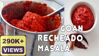 Goan Recheado Masala Recipe  Rechead Masala Goan Paste  Goan Recipes by Fatima [upl. by Aras895]