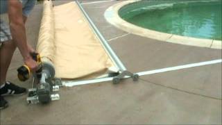 Pool Cover Specialists® PowerTrak™ SemiAutomatic Pool Cover System [upl. by Haskins31]