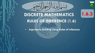 Rules of Inference  Arguments Building Using Rules of Inference 16 اردو  हिंदी [upl. by Calle]