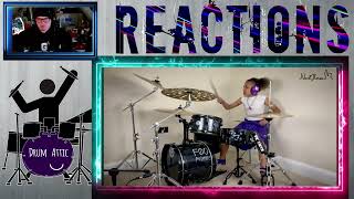 Nandi Bushell  Everlong Foo Fighters Drum Cover reaction [upl. by Alva]