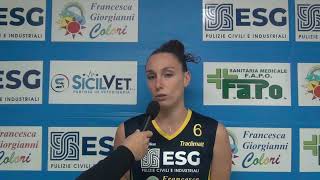 Campionato di Serie C femminile Messina Volley intervista Mariapia Lorusso [upl. by Norak877]