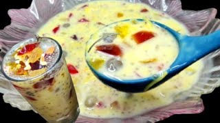 Custard Sharbat Recipe  Iftar Special Milk Sharbat  Custard Milk Drink Recipe [upl. by Ytsur]