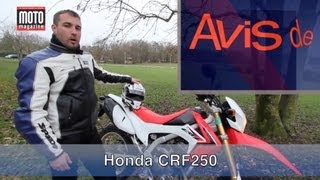 Honda CRF 250  lavis de Seb lecteur essayeur Moto Magazine [upl. by Netnilc]