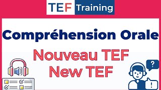 TEF compréhension Orale Nouveau TEFNEW TEF [upl. by Radcliffe652]