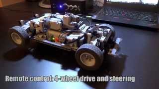 LEGO Technic AWD chassis with independent suspension [upl. by Anabel]