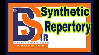 Synthetic Repertory  Repertory Homoeopathy  DrBhavesh Sir Classes [upl. by Finn]