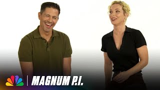 Magnum amp Higgins Answer The Internet’s Juiciest Questions  Magnum PI Season 5  NBC [upl. by Carpio]