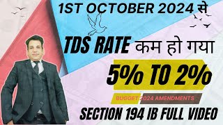 section 194ib of income tax act I sec 194i by income tax act I tds section 194ib I tds on rent [upl. by Nahta874]