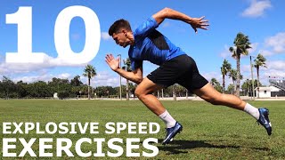 10 Explosive Speed Exercises  No EquipmentBodyweight Training You Can Do Anywhere [upl. by Pallua31]