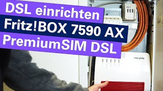 DSLAnschluss einrichten mit AVM FritzBOX 7590 AX SchrittfürSchritt Anleitung für Einsteiger [upl. by Aba]