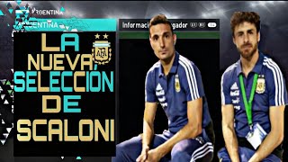 la selección Argentina de Scaloni 201819 Pes 18 Ps3  Ps4 [upl. by Anaujat]