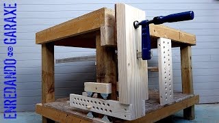 How to make a leg vise for the workbench DIY leg vice [upl. by Aman]