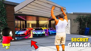 GTA 5  Franklin amp Shinchan Opened The Best Secret Garage Doing Difficult Task To Open Best Garage [upl. by Elletsirk857]