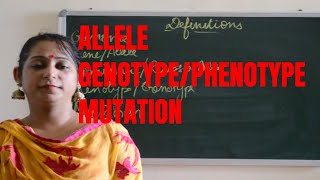 IMPORTANT DEFINITIONS Phenotypegenotypealleledominant allele BIOLOGY  ICSE CBSE Board Exams [upl. by Spenser905]