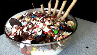 Massive Ice Cream Sundae Challenge 11000 Calories [upl. by Rupert]