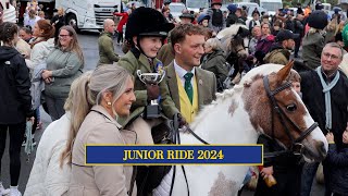 Junior Ride  Hawick Common Riding 2024 [upl. by Nauqas]