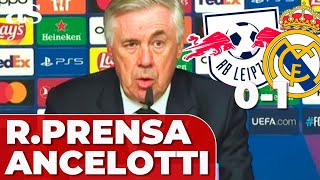 LEIPZIG 0  REAL MADRID 1  ANCELOTTI RUEDA PRENSA COMPLETA Champions League [upl. by Lletnuahs]