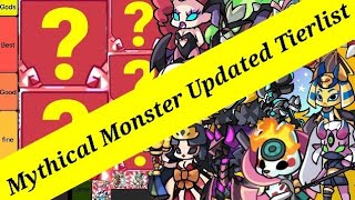 Mythical Monsters Ranking and Tierlist Updated List  Summoners Greed [upl. by Terrill301]