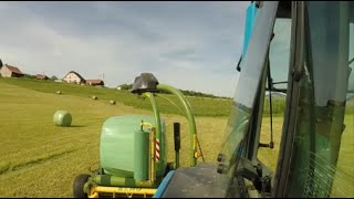 GoPro ¦ Enrubannage avec Valtra 6350 et enrubanneuse Elho [upl. by Anelys578]