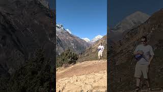 Toughest trek till date Namche to Khumbu village Steep incline minus temperature and thin air [upl. by Jonette]