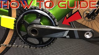 SRAM Force CX1 1x11 Crankset Remove and Installation Guide [upl. by Htiffirg]