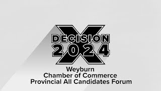 Decision 2024  Weyburn Municipal All Candidates Forum  AccessNow TV [upl. by Ahsienet25]