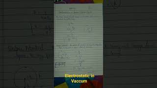 Enginnering Physics Electrostatic in Vaccum Electric field [upl. by Salvatore]