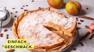 Apfelkuchen schnell und einfach gemacht und super saftig 🍎 [upl. by Eelnayr615]