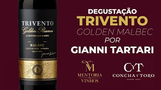 Degustação Vinho Trivento Golden Malbec [upl. by Aleakam516]