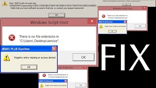 System error fix system registry error or exe error  windows 10 8 and 7 [upl. by Philemol657]