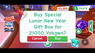 roblox adopt me  all the lunar boxes I opened during the event [upl. by Etnohs]