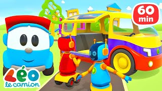 1 HEURE du dessin animé en français pour enfants  Léo le camion curieux [upl. by Delfeena]