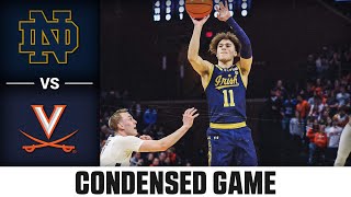 Notre Dame vs Virginia Condensed Game  202324 ACC Men’s Basketball [upl. by Doti288]