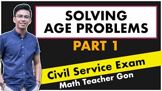 Solving Age Problems  Civil Service Exam [upl. by Sid]