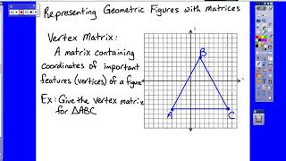 Introduction and Vertex Matrices [upl. by Weinrich]