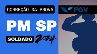 Resolução Passo a Passo da Prova PMSP 2024 FGV [upl. by Burrton930]