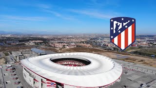 Tour en el Wanda Metropolitano  DESDE un DRONE 🚀🛰 [upl. by Enelrahc]