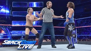 James Ellsworth vs AJ Styles  Special Guest Referee Dean Ambrose SmackDown LIVE Oct 11 2016 [upl. by Nessie]