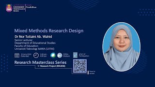 MIXED METHODS RESEARCH DESIGN for RESEARCH MASTERCLASS SERIES [upl. by Bonner]